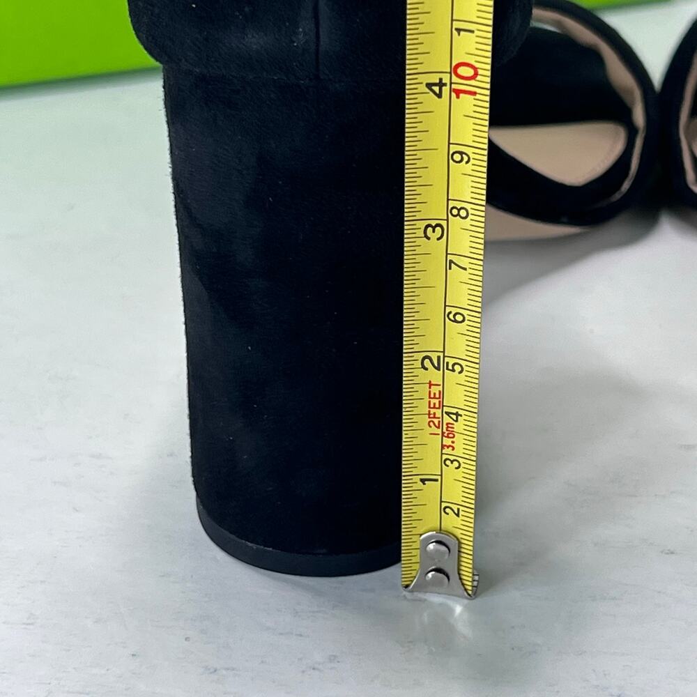 Sam Edelman Robyn Leather Ankle Strap Heel Black I3433L3002 Women 10.5M Tried On - Picture 8 of 11